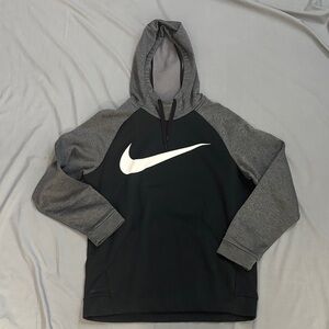 Nike Black and Gray Pullover Hoodie